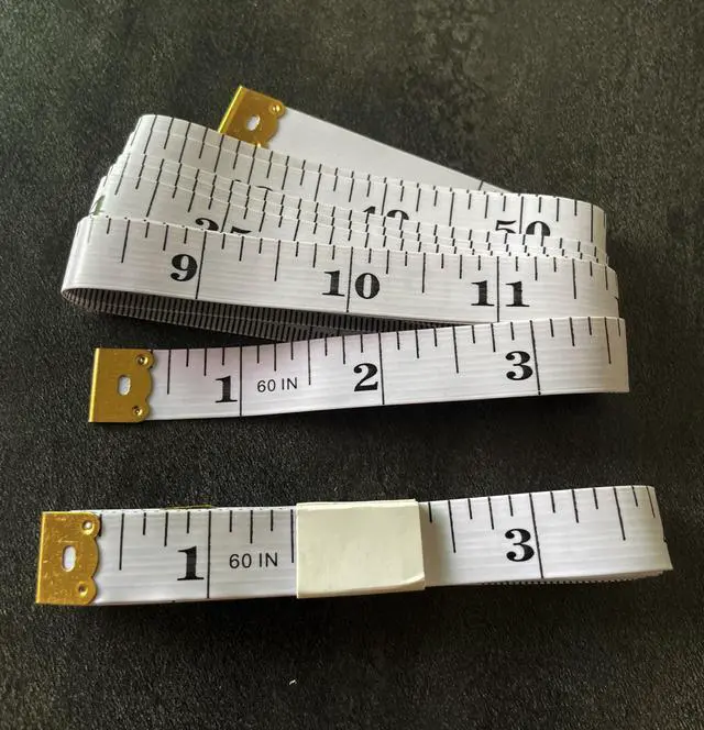 Alt view image 6 of 7 - Soft Tape Measure Double Scale Measuring Tape Body Sewing Flexible Tailor Craft Vinyl Ruler for Weight Loss Medical Body Measurement, Has Centimetre Scale on Reverse Side (2pcs White-60 inch)