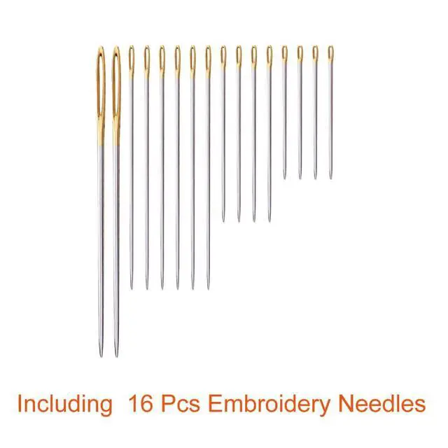 Alt view image 5 of 7 - Paxcoo 124 Skeins Embroidery Floss Cross Stitch Thread with Needles