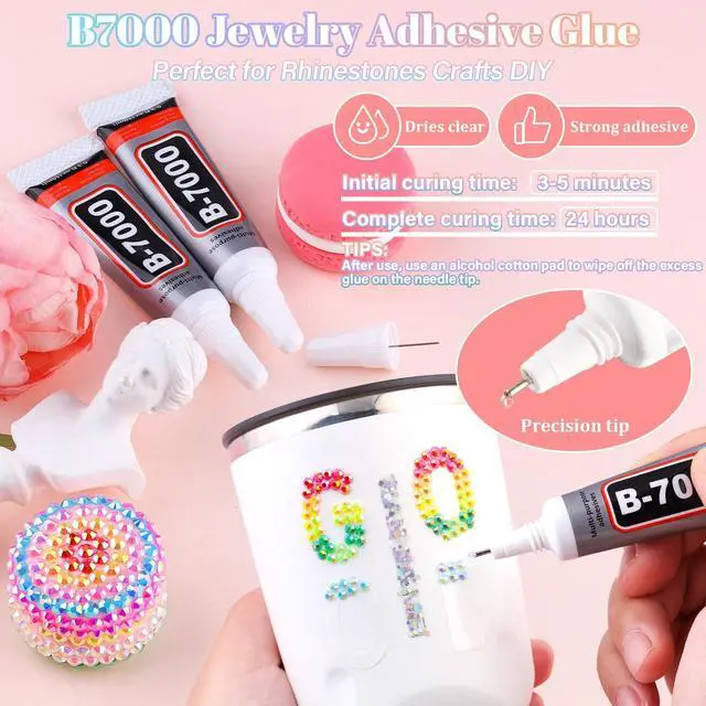 Alt view image 5 of 7 - BELLEBOOST 35000PCS Jelly Bedazzler Kit with Rhinestones, 3mm Flatback Gems for Bedazzling, Multicolor Bedazzle Kit with B7000 Jewelry Glue and Gem Picker Tool for DIY Diamond Art Books Nail Art