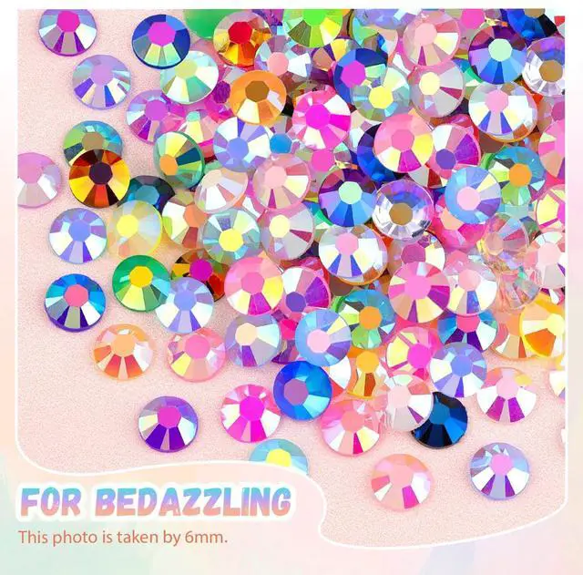 Alt view image 7 of 7 - BELLEBOOST 35000Pcs Jelly Rhinestones Bedazzling Kit with B7000 Jewelry Glue, 24 Colors 3mm Resin Flatback Gems, Bedazzler Kit for Crafting Bling Book Shoes Diamond Art Nail Decor