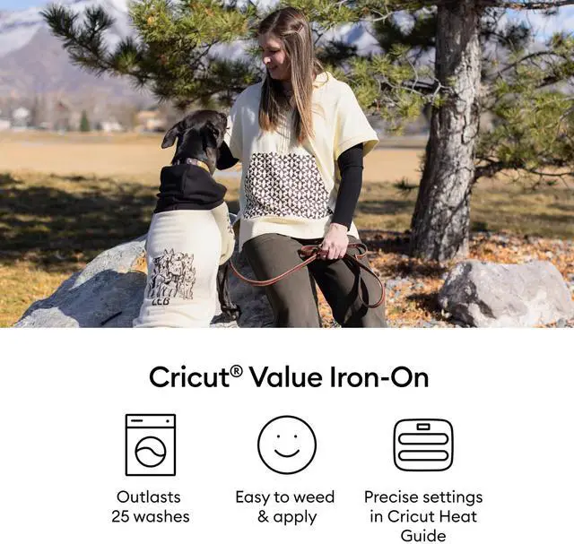 Alt view image 3 of 7 - Cricut® Value Iron-On, White (12 in x 5 ft)