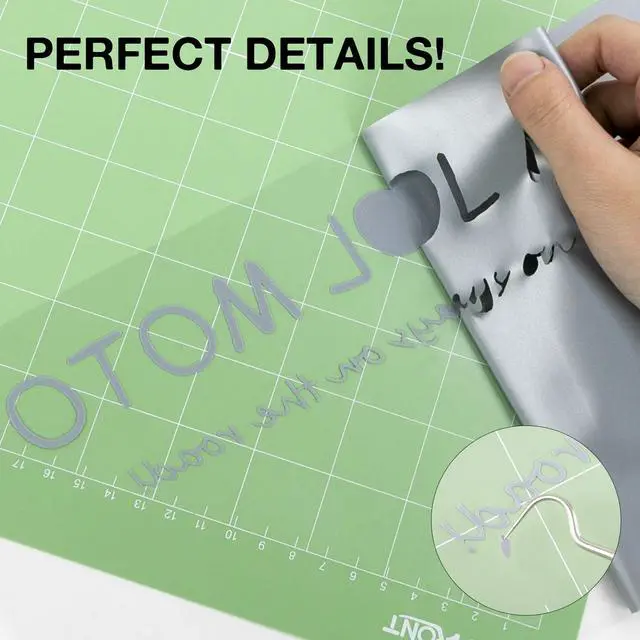 Alt view image 4 of 7 - HTVRONT HTV Vinyl Rolls Heat Transfer Vinyl - 12" x 8ft Silver HTV Vinyl for Shirts, Iron on Vinyl for All Cutting Machine - Easy to Cut & Weed for Heat Vinyl Design (Silver)
