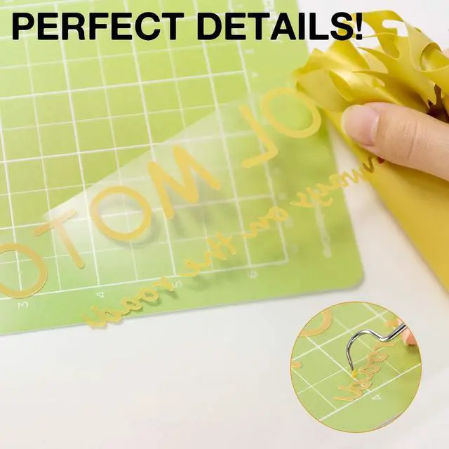 Alt view image 4 of 7 - HTVRONT HTV Heat Transfer Vinyl Roll- 12" x 8ft Gold HTV Vinyl for Shirts, Gold Iron on Vinyl for All Cutting Machine - Easy to Cut & Weed for Heat Transfer Design