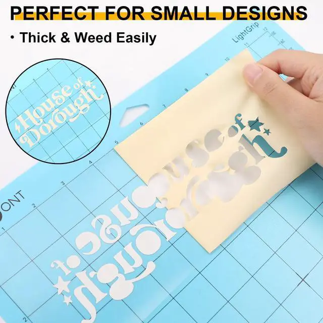 Alt view image 4 of 7 - HTVRONT HTV Heat Transfer Vinyl Roll - 12" x 8ft Cream HTV Vinyl for T Shirts, Cream Iron on Vinyl for All Cutting Machines - Easy to Cut & Weed for Craft Design