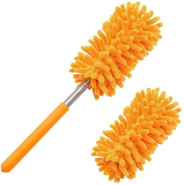 Main image of Microfiber Duster for Cleaning, Tukuos Hand Washable Dusters with 2pcs Replaceable Microfiber Head, Extendable Pole, Detachable Cleaning Supplies for Office, Car, Window, Furniture, Ceiling Fan