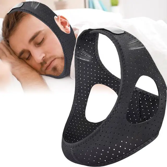 Main image of Anti Snoring Chin Strap,Adjustable CPAP Chin Strap,Chin Strap for Sleeping with Vent Holes,Fit to Keep Mouth Closed and Effective Stop Snoring Solution,Anti Snore Devices for Men and Women