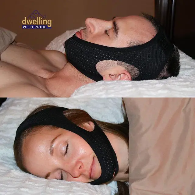 Alt view image 6 of 6 - Anti Snore Chin Strap - Anti-Dry Mouth Chin Strap for CPAP Users - Stop Noise - Snoreless Sleeping Solution for Men and Women - Breathing Aid for Snoring