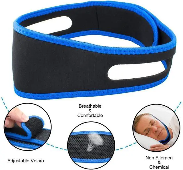 Alt view image 5 of 7 - 2025 Model Anti Snoring Chin Strap, Stop Snoring Chin Straps for CPAP Users, Jaw Strap for Sleeping,Chin Straps to Keep Mouth Closed for Sleeping Better, Cpap Chin Strap for Sleep for Men- Women