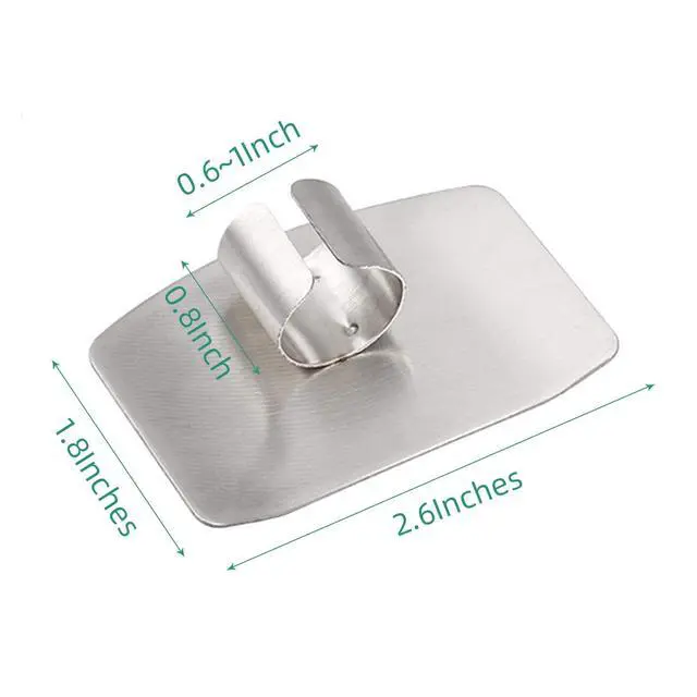 Alt view image 2 of 7 - wefaner Stainless Steel Finger Guards for Cutting, Hand Protector Finger Protector Avoid Injury When Cutting Vegetables, Meat, Slicing and Dicing Safe Chopping Tools.