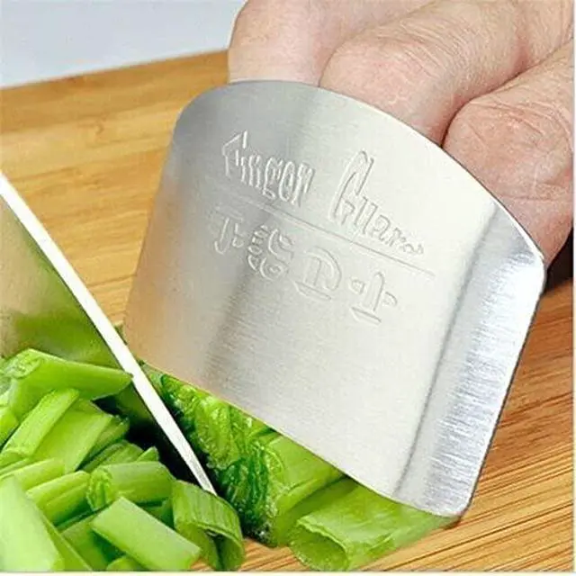 Alt view image 7 of 7 - wefaner Stainless Steel Finger Guards for Cutting, Hand Protector Finger Protector Avoid Injury When Cutting Vegetables, Meat, Slicing and Dicing Safe Chopping Tools.