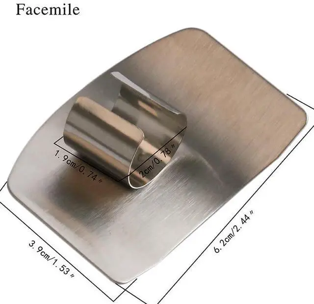 Alt view image 2 of 4 - 304Stainless Steel Finger Guards, New Finger Hand Protector for Cutting Food, 2 Packs of Finger Protectors when Cutting, Slicing, Dicing, Chopping Vegatables