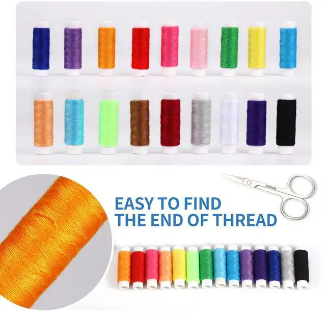 Alt view image 3 of 7 - Sewing Kit for Adults,Marcoon Needle and Thread Kit with Sewing Supplies and Accessories Contains Scissors, Measure Tape,Seam Ripper,Suitable for Home, Travel, Beginner, Emergency