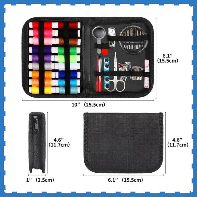 Alt view image 5 of 7 - Sewing Kit for Adults,Marcoon Needle and Thread Kit with Sewing Supplies and Accessories Contains Scissors, Measure Tape,Seam Ripper,Suitable for Home, Travel, Beginner, Emergency