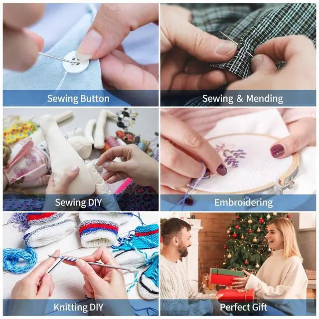 Alt view image 7 of 7 - Sewing Kit for Adults,Marcoon Needle and Thread Kit with Sewing Supplies and Accessories Contains Scissors, Measure Tape,Seam Ripper,Suitable for Home, Travel, Beginner, Emergency