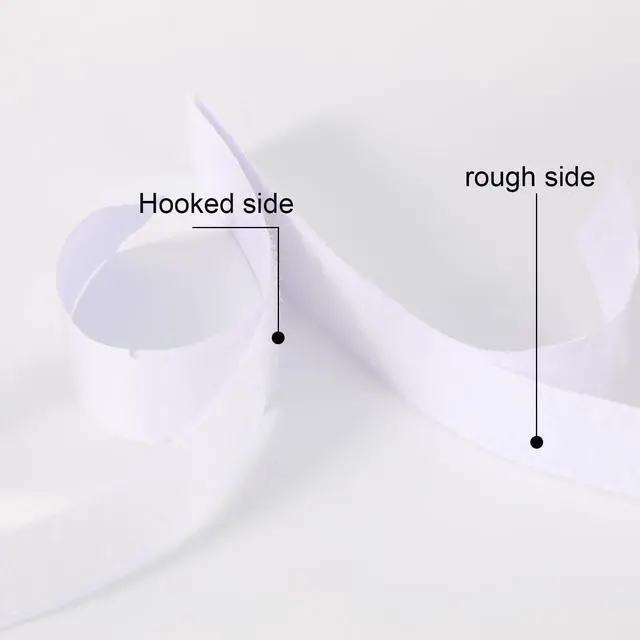 Alt view image 3 of 7 - AIEX 2pcs 32.8ft/10m Hook and Loop Tape Roll with Adhesive, Heavy Duty Nylon Polyester Self Sticky Double Sided Strips for Rug & Couch Cushion Grip Wall Hanging Carpet & Furniture (White)