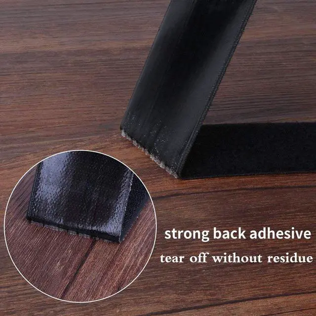 Alt view image 4 of 7 - Hook and Loop Tape with Adhesive, 1 Inch x 26.2 Ft Heavy Duty Sticky Back Fastener Roll, Cut to Size Reclosable Mounting Strips for Crafts, Name Tags, Home Organization, Wall Decor and DIY Projects