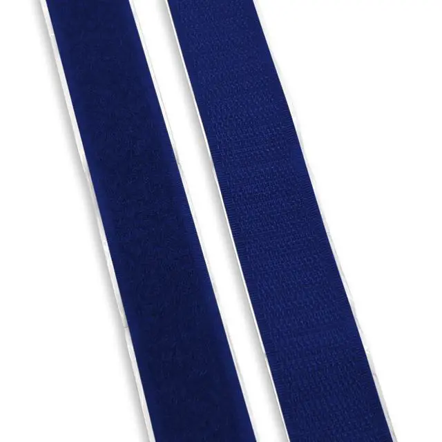 Alt view image 5 of 5 - Navy 1 Inch Wide Adhesive Hook and Loop Tape 1 Yard with Heavy Duty Sticky Back Nylon Self Fastener Strips Excellent Grip Strong Fastening Roll for Fixing and Hanging Craft Home School Office Use