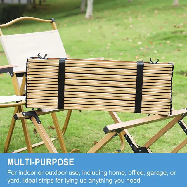 Alt view image 6 of 6 - 1 in x 30 ft Hook and Loop Roll | Double-Sided Strips, Self-Gripping Straps | Reusable Multi-Purpose Wrap Fasteners for Home, Office, Data Center, and More
