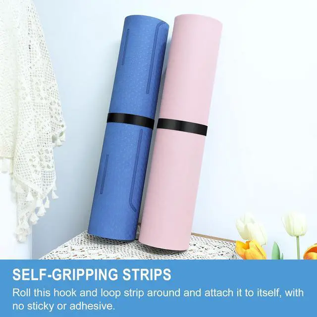 Alt view image 5 of 6 - 1 in x 30 ft Hook and Loop Roll | Double-Sided Strips, Self-Gripping Straps | Reusable Multi-Purpose Wrap Fasteners for Home, Office, Data Center, and More