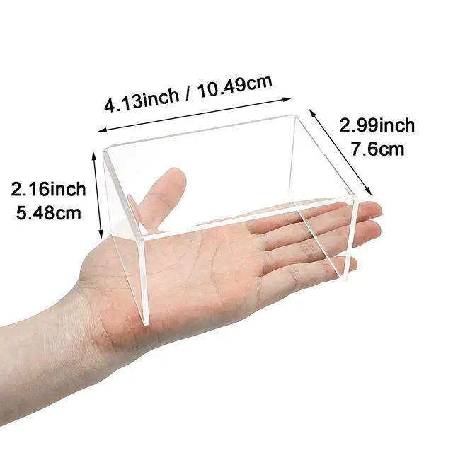 Alt view image 4 of 7 - 2 Sets Acrylic Display Risers(3",4",5") Clear Product Stand,Cupcakes Holder Dessert Transparent Showcase Stands, Candy Bar Risers, Lifts for Figures