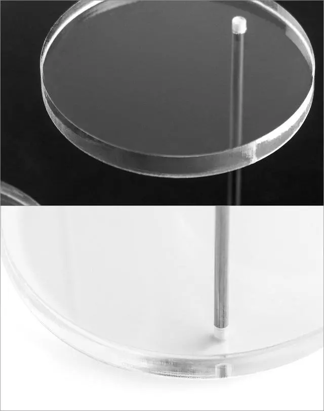 Alt view image 7 of 7 - Round Acrylic Products Display Riser Stands, 3 Tier Jewelry Display Stands for Rings Earrings,Mini Figurines, Clear, 2 Pack