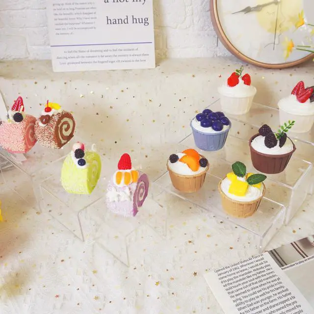 Alt view image 5 of 7 - 6 Pcs Acrylic Display Risers 3-8.7inch Display Stands Clear Acrylic Spice Rack Riser Board for Ornament Cupcake Dessert Crafts