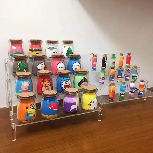 Alt view image 6 of 7 - 4 Tier Acrylic Display Riser, Clear Perfume Organizer Stand, Cupcake Stand Holder, Dessert Table Display Shelf, Skin Care Organizer for Decoration and Organizer