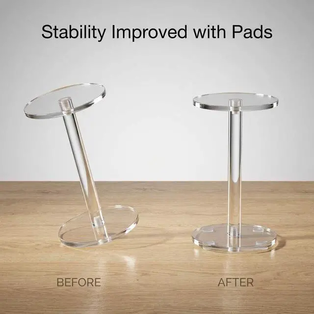 Alt view image 7 of 7 - Round Acrylic Display Stand, Premium Clear Round Riser Stands, Set of 3