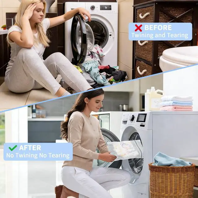 Alt view image 6 of 7 - Laundry Bags Mesh Wash Bags for Delicates with Strong Zipper,Upgraded Honeycomb and Fine Mesh Design Delicate Laundry Bag for Clothes, Bras and Socks&Travel Organization (12X16IN, 12PCS)