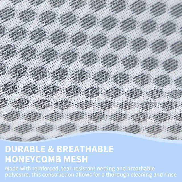 Alt view image 7 of 7 - Laundry Bags Mesh Wash Bags for Delicates with Strong Zipper,Upgraded Honeycomb and Fine Mesh Design Delicate Laundry Bag for Clothes, Bras and Socks&Travel Organization (12X16IN, 12PCS)