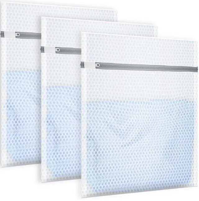Main image of 3Pcs Honeycomb Mesh Laundry Bags for Delicates, 12 x 16 inches Lingerie Bags for Washing Delicates(3 Medium)