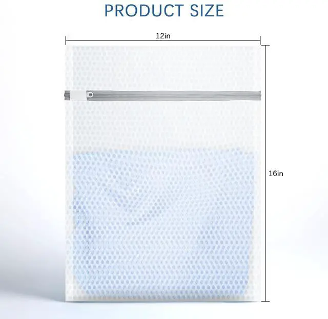 Alt view image 6 of 7 - 3Pcs Honeycomb Mesh Laundry Bags for Delicates, 12 x 16 inches Lingerie Bags for Washing Delicates(3 Medium)