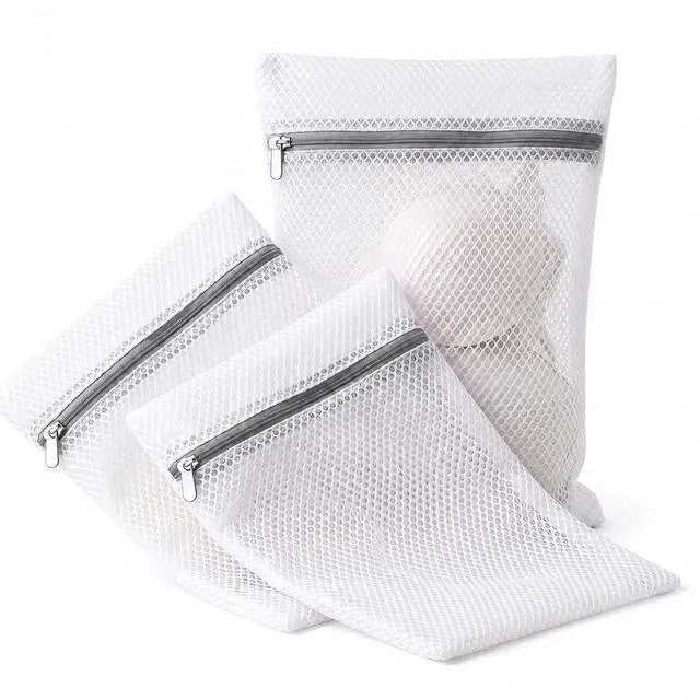 Main image of Mesh Laundry Bags for Delicates, 3 Pack, 12 x 16 Inch