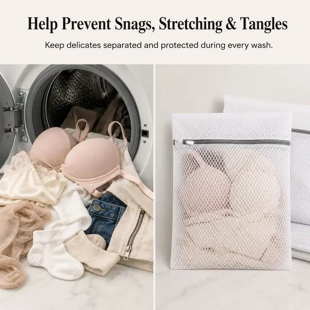 Alt view image 3 of 7 - Mesh Laundry Bags for Delicates, 3 Pack, 12 x 16 Inch
