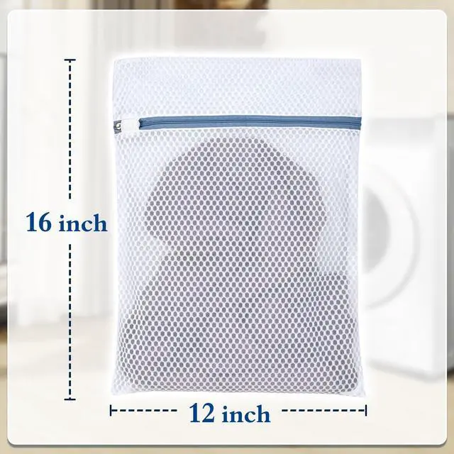 Alt view image 4 of 7 - Durable Mesh Laundry Bags 5-Pack (12x16 Inch) Delicates Protector for Lingerie & Baby Clothes