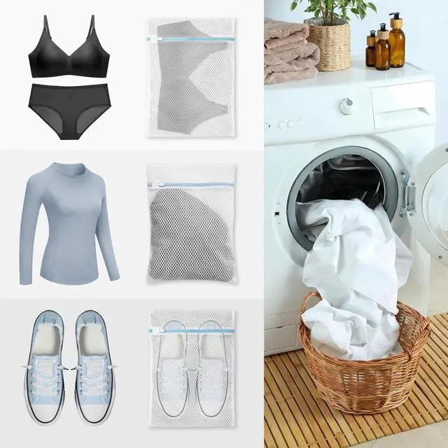 Alt view image 3 of 5 - Laundry Bags for Delicates,3Pcs, Honeycomb Mesh,12 x 16 Inches