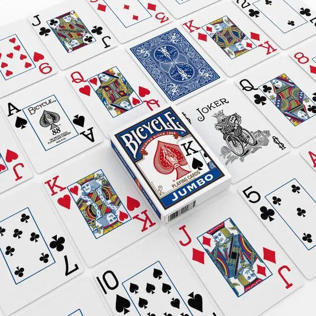 Alt view image 4 of 4 - Springbok Bicycle Poker Size Jumbo Index Playing Cards (Colors May Vary)