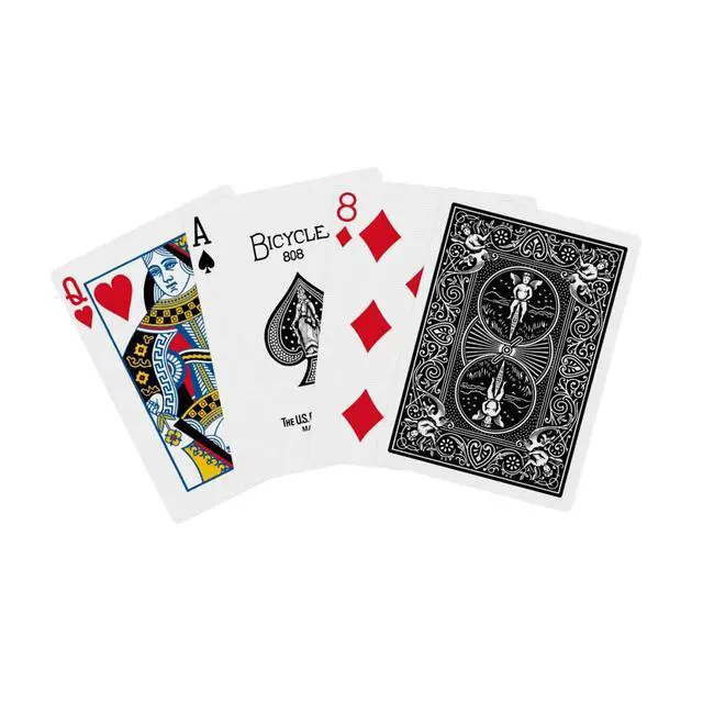 Alt view image 3 of 4 - Black Playing Cards, Standard Index Poker Size, Classic Deck of Cards for Poker, Blackjack, Family Game Night & Card Games, Fun for All Ages