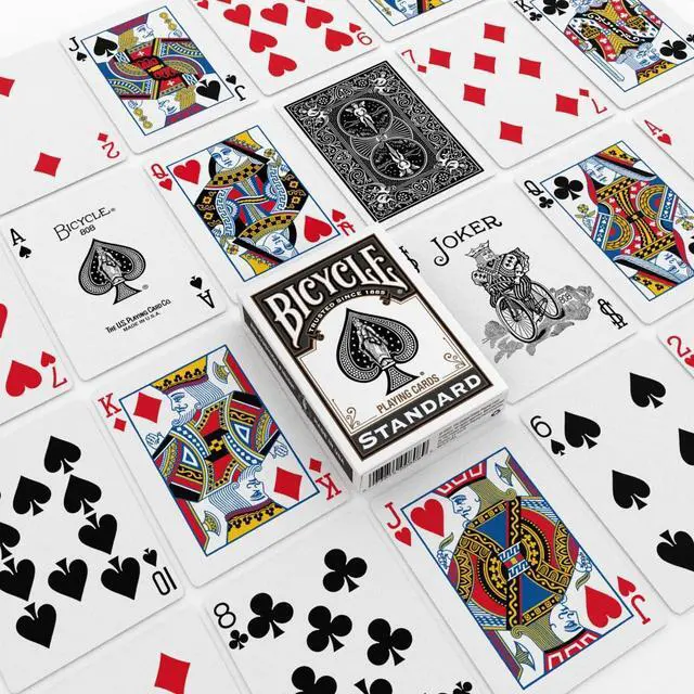 Alt view image 2 of 4 - Black Playing Cards, Standard Index Poker Size, Classic Deck of Cards for Poker, Blackjack, Family Game Night & Card Games, Fun for All Ages