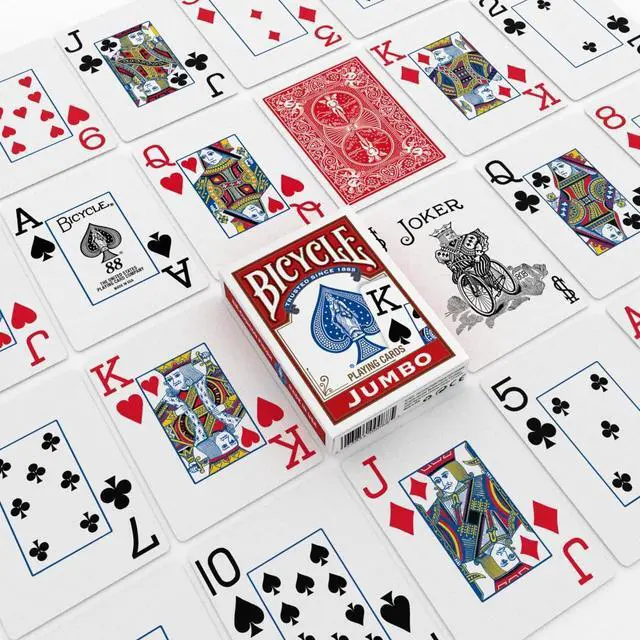 Alt view image 2 of 3 - Jumbo Index Playing Cards 2 Pack Large Print Poker Size