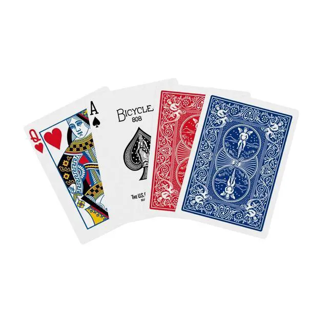 Alt view image 4 of 4 - Standard Playing Cards, Standard Poker Size Deck of Cards, Red & Blue (2 Pack), Classic Cards for Poker, Blackjack, Family Game Night & Card Games, Fun for All Ages