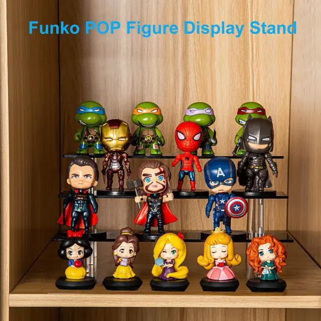 Alt view image 3 of 6 - 3 Tier Perfume Organizer Stand, Black Acrylic Risers Display Stands, Cologne Shelf Dessert Display for Party, Figure Stand Funko POP Shelves, Collection Cosmetic, Cupcake Stand Holder