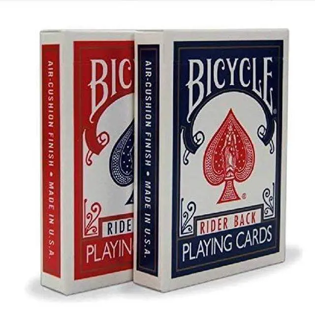 Alt view image 2 of 5 - 2 Decks Bicycle Rider Back 808 Standard Poker Playing Cards Red & Blue