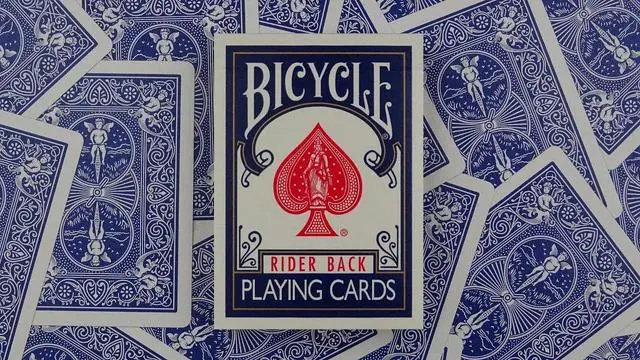 Alt view image 3 of 5 - 2 Decks Bicycle Rider Back 808 Standard Poker Playing Cards Red & Blue