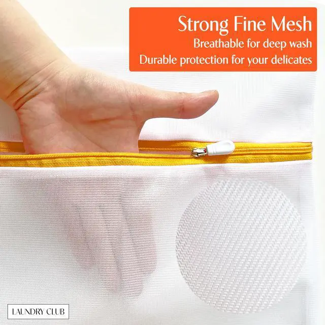 Alt view image 3 of 7 - 3 Pack Mesh Laundry Bags for Daily Essentials 16inx20in LAUNDRY CLUB®