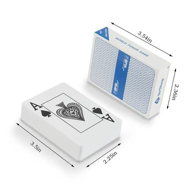 Alt view image 2 of 7 - Playing Cards 2 Pack,Waterproof Playing CardsLarge Playing Cards for Adults, Seniors and Low Vision People,Plastic Playing Cards for Blackjack, Euchre, Canasta and Family Game Nights