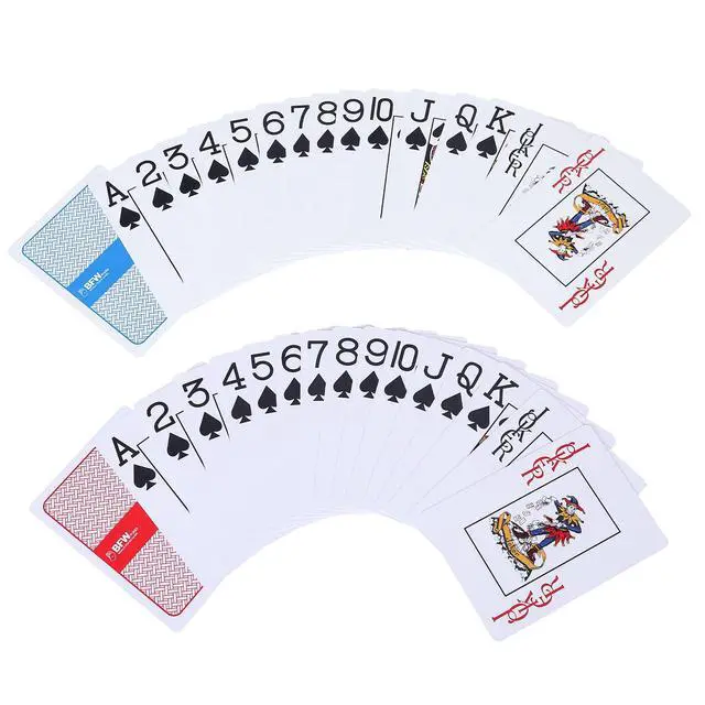 Alt view image 6 of 7 - Playing Cards 2 Pack,Waterproof Playing CardsLarge Playing Cards for Adults, Seniors and Low Vision People,Plastic Playing Cards for Blackjack, Euchre, Canasta and Family Game Nights
