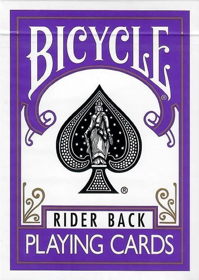 Main image of Purple Rider Back Playing Card Deck Poker Size
