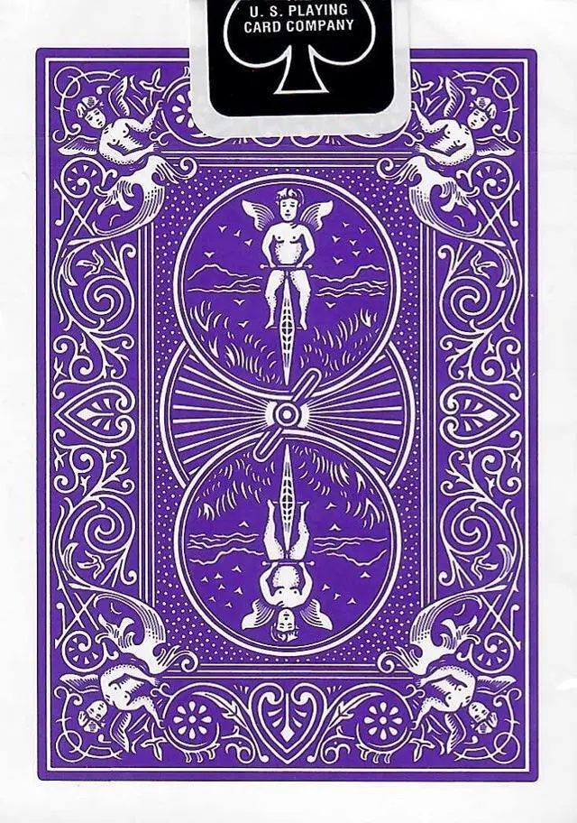 Alt view image 2 of 4 - Purple Rider Back Playing Card Deck Poker Size