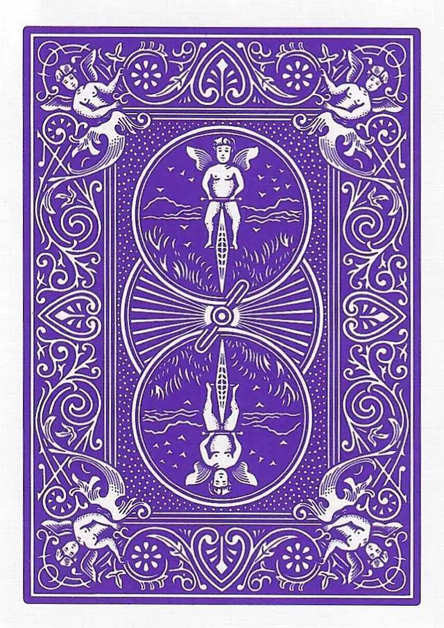Alt view image 4 of 4 - Purple Rider Back Playing Card Deck Poker Size